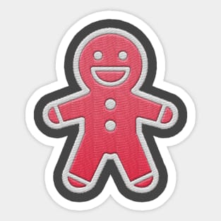 Cute Christmas Cinamon man Sticker